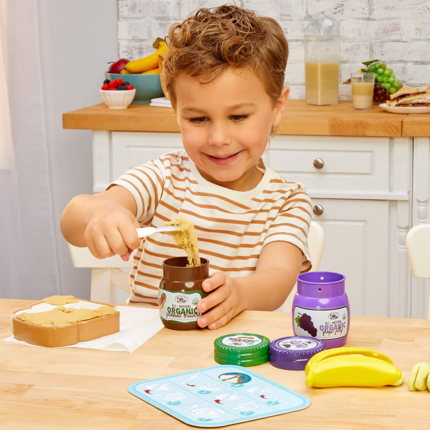 Creative Chefs™ Peanut Butter & Jelly Kit – Sandwich-Making Playset