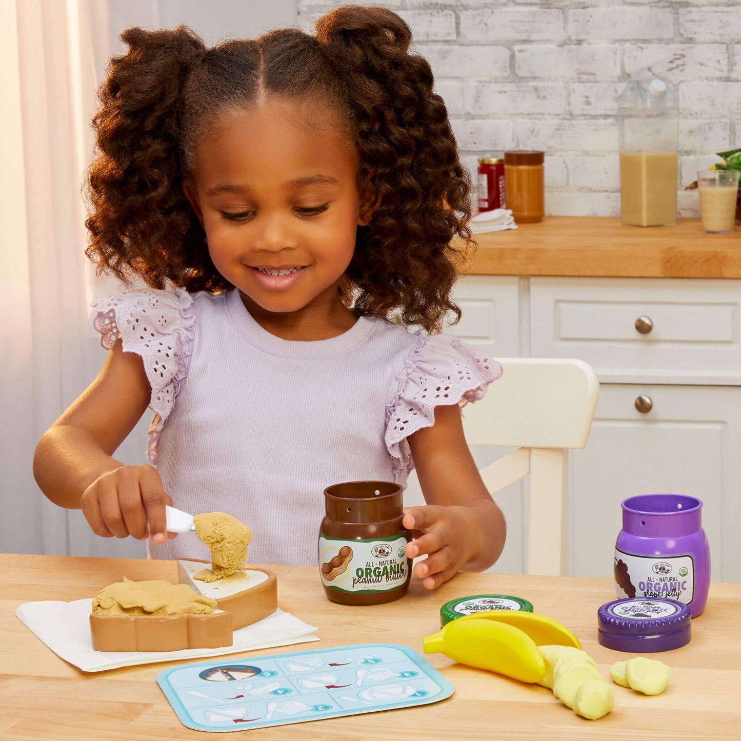 Creative Chefs™ Peanut Butter & Jelly Kit – Sandwich-Making Playset