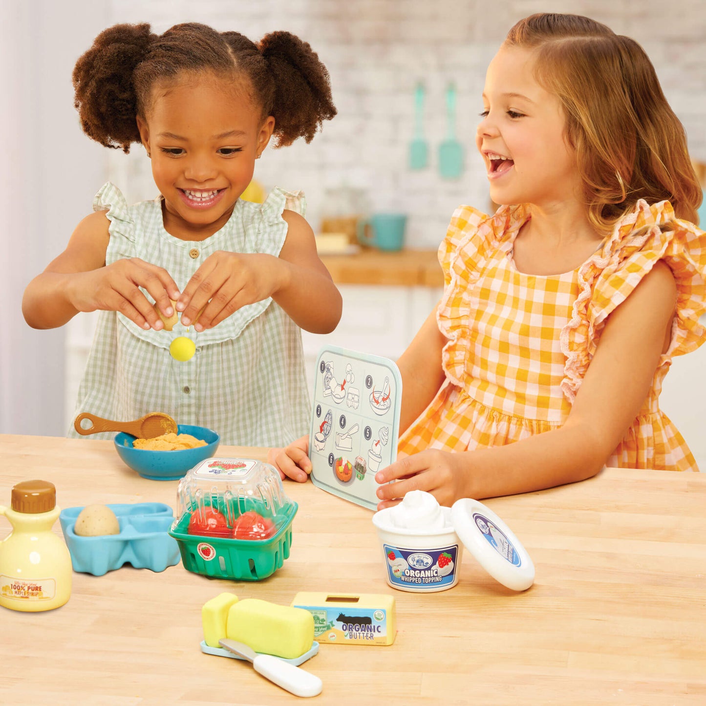 Creative Chefs™ Waffle Kit – Breakfast Playset with Functional Waffle Maker