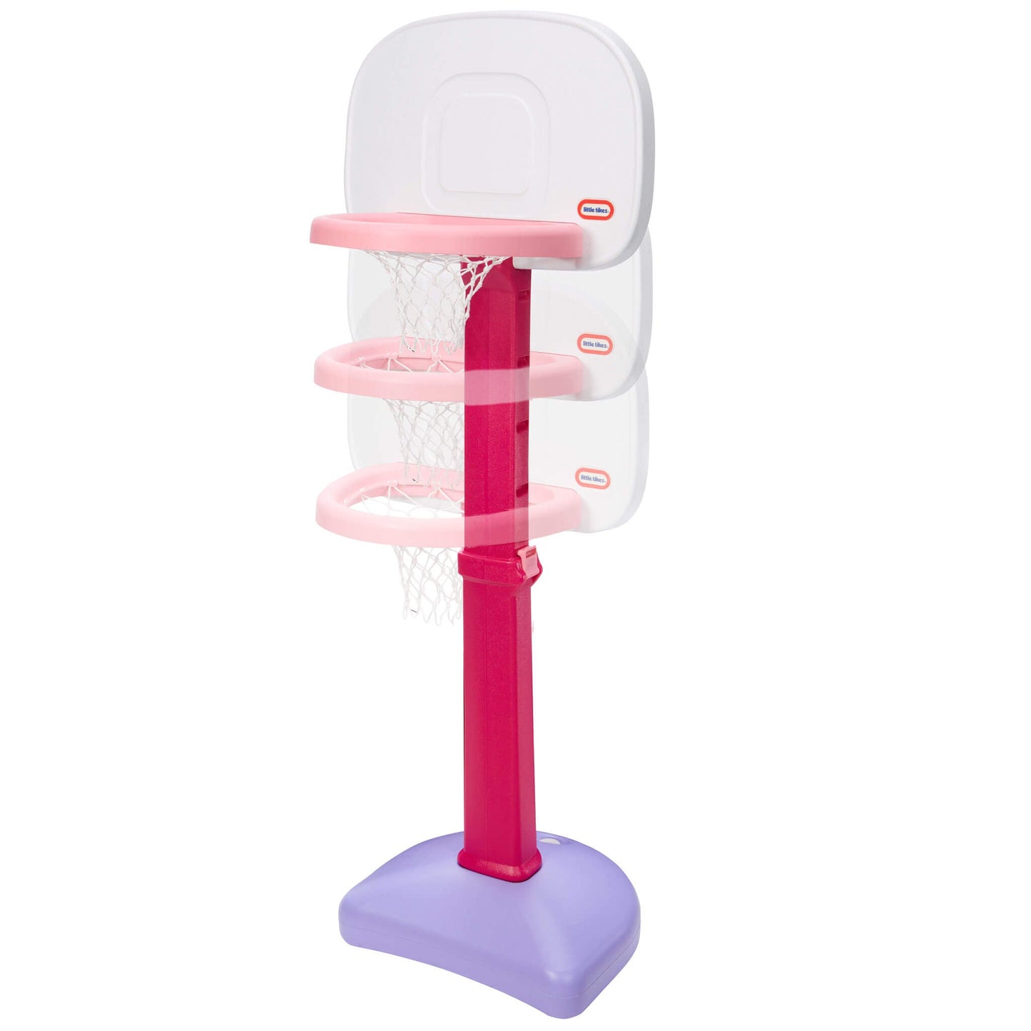 TotSports Easy Score Pink Basketball Set with 3 Basketballs