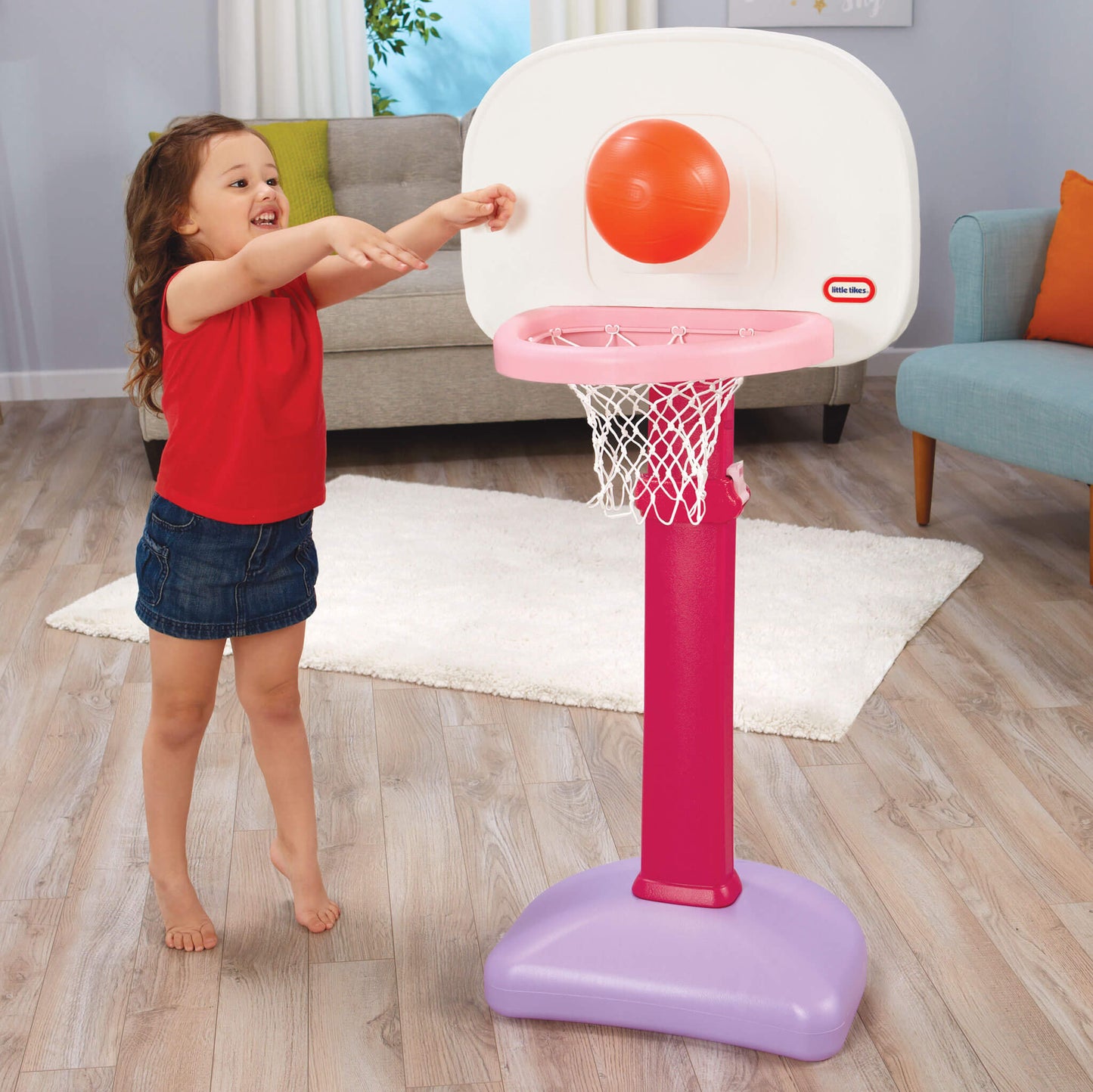 TotSports™ Easy Score Basketball Set - Pink
