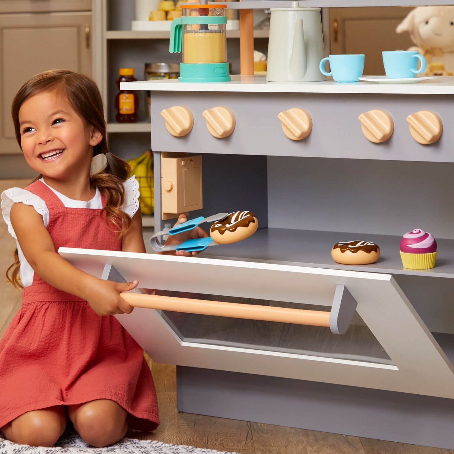 Café & Bakery – Playset with Dual-Sided Roleplay, Realistic Lights & Sounds, and 20+ Accessories