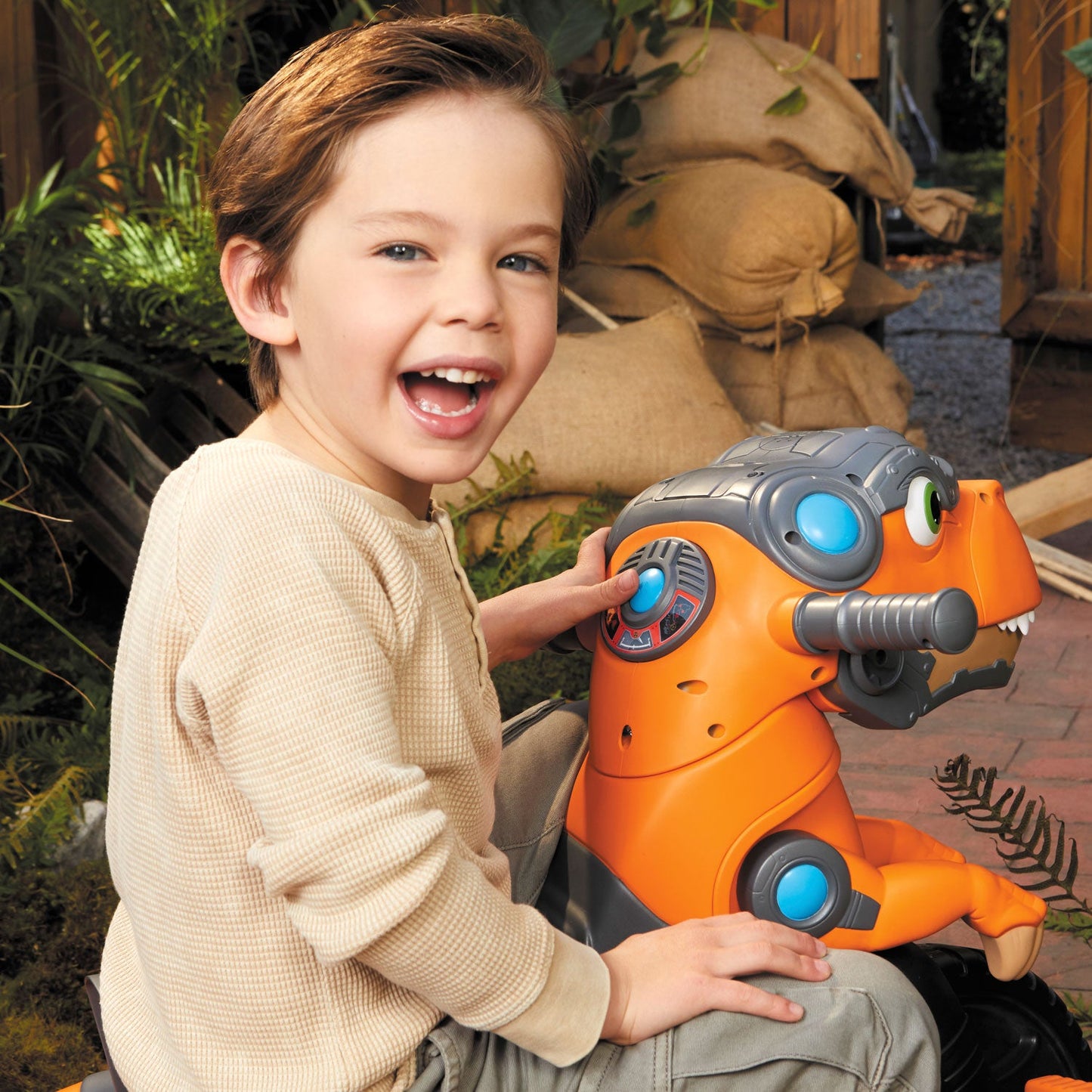 Chompin' Dino Trike with Sounds, Adjustable Seat & Pedals