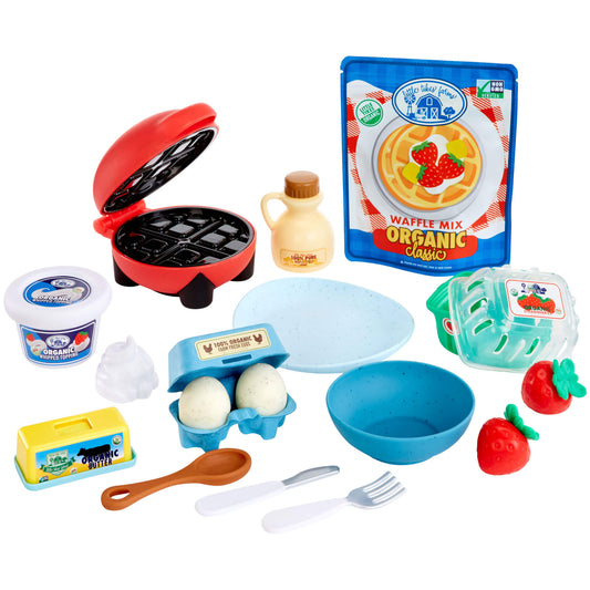 Creative Chefs™  Waffle Kit – Breakfast Playset with Functional Waffle Maker