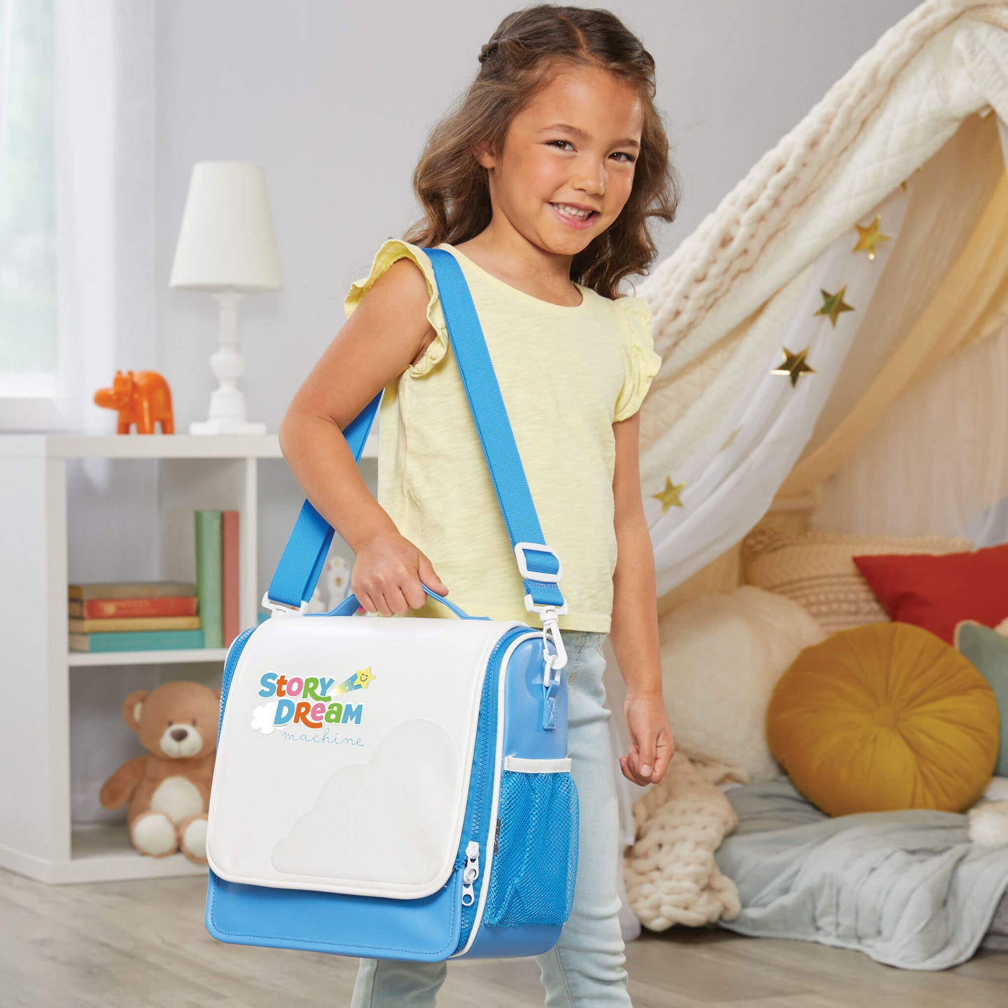 Story Dream Machine™  Storytime Travel Case – Portable Storage for Projector, Cartridges & Figurines